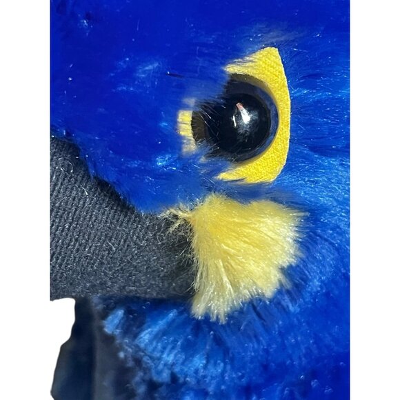 Wild Republic Blue Parrot Plush 11" Tall With Butterfly Wonderland Scottsdale AZ - Picture 5 of 16